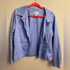 Christopher & Banks Blue xl blazer with large buttons.